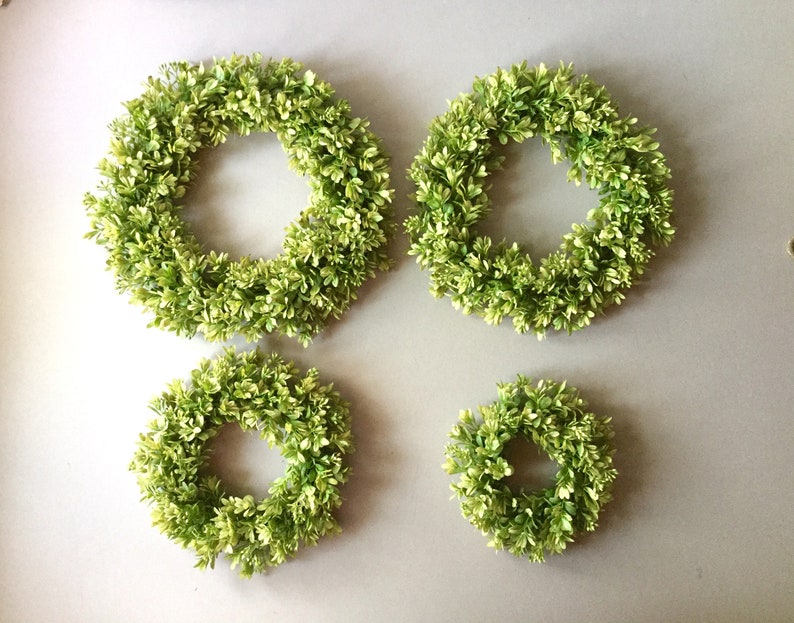 Seeded Boxwood Wreath Wedding Boxwood Wreath Candle Ring Etsy