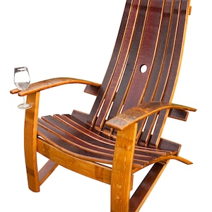 Wine Barrel Adirondack Chair image 3