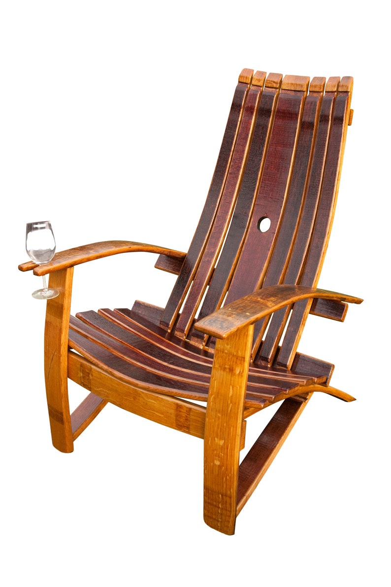 Wine Barrel Adirondack Chair image 3