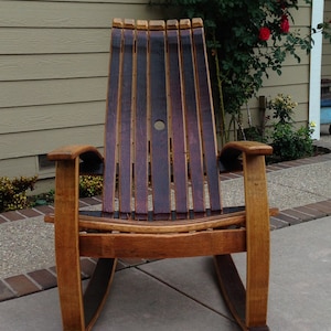 Wine Barrel Rocking Chair