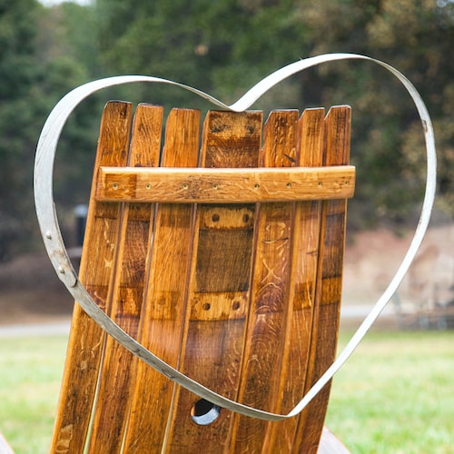 Wine Barrel Ring Hearts for a Country Wedding Etsy