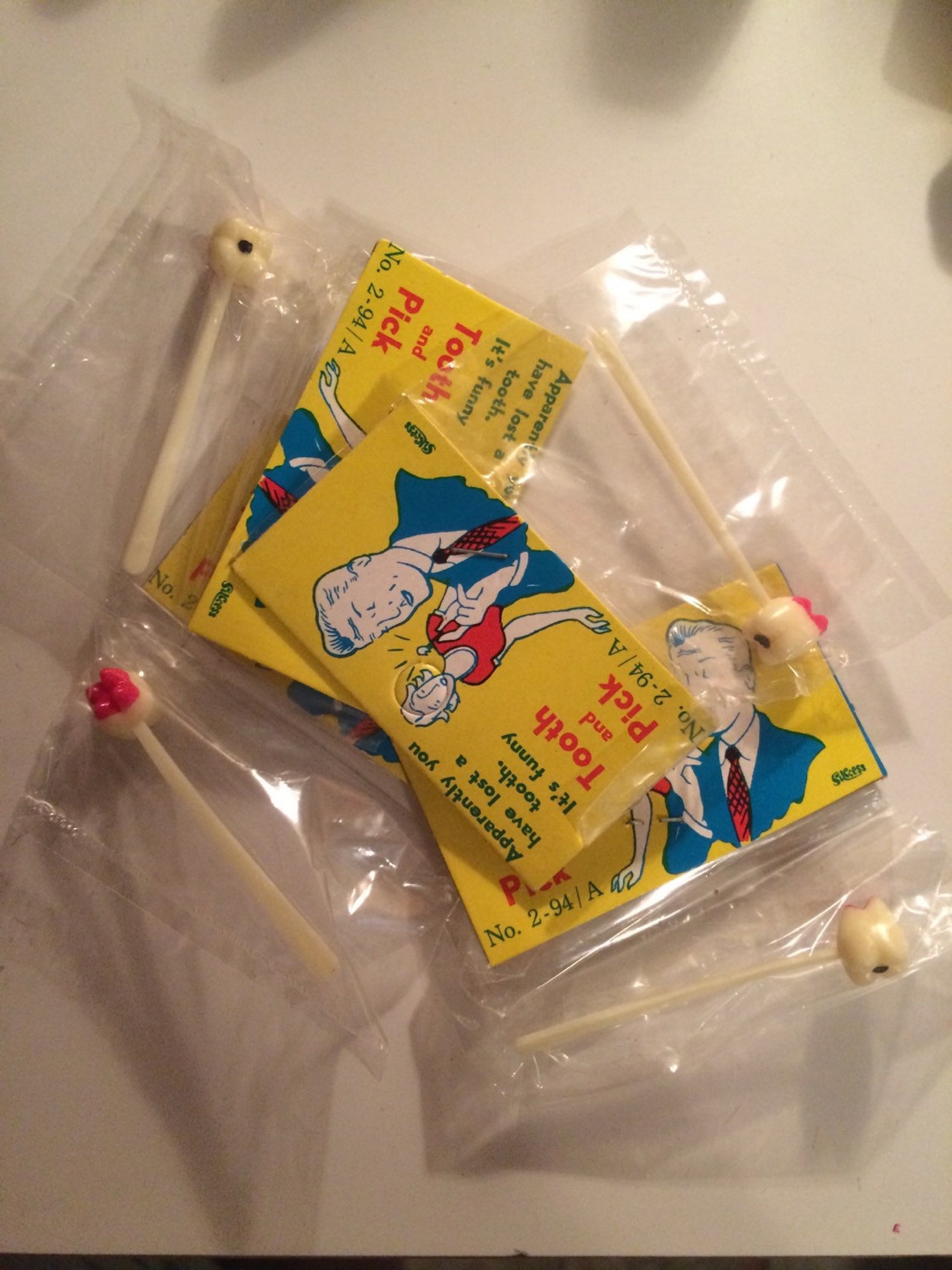 1960s Gag Toy Bloody Tooth on a Toothpick Gag Etsy