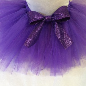 Purple glitter tutu, glitter tutu, purple tutu, newborn tutu, baby tutu, purple baby tutu, glam tutu, chic tutu, chic baby, fairy tutu image 1