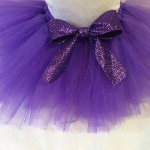 Purple glitter tutu, glitter tutu, purple tutu, newborn tutu, baby tutu, purple baby tutu, glam tutu, chic tutu, chic baby, fairy tutu image 1