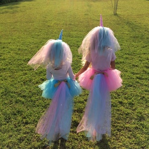 Pink unicorn costume, unicorn halloween costume, pastel unicorn costume, rainbow unicorn, unicorn horn, unicorn tutu, unicorn headband