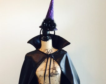 witch costume, black witch costume, witch cape, spider witch costume, adult, witch costume, Halloween costume, adult costume