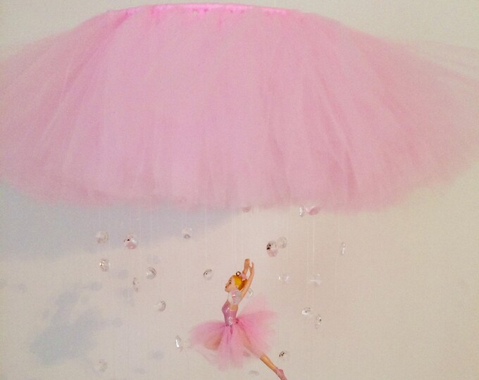 Ballerina Baby Mobile, Crystal Baby Mobile, Ballet Mobile, Ballet