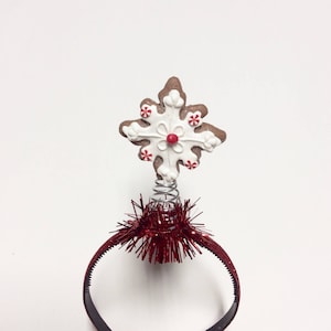 Kerstster hoofdband, kerstboom topper hoofdband, kerstster, kersthoofdband, sterhoofdband, plakkerige kersttrui
