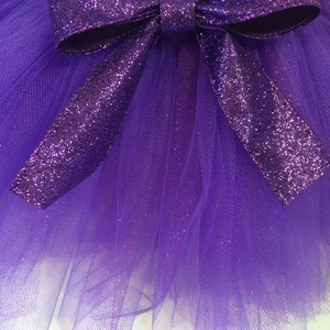 Purple glitter tutu, glitter tutu, purple tutu, newborn tutu, baby tutu, purple baby tutu, glam tutu, chic tutu, chic baby, fairy tutu image 2