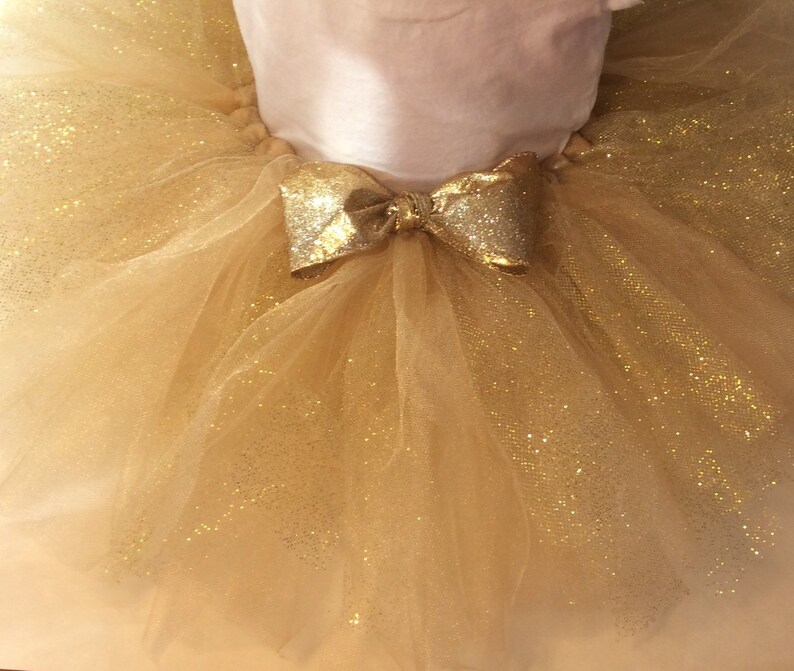 Gold Tutu Glitter Tutu Gold Glitter Tutu Newborn Tutu Baby Etsy