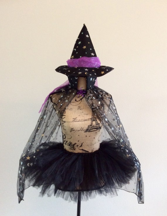 kid costume Halloween costume moon and stars witch costume kid witch costume black witch costume witch costume