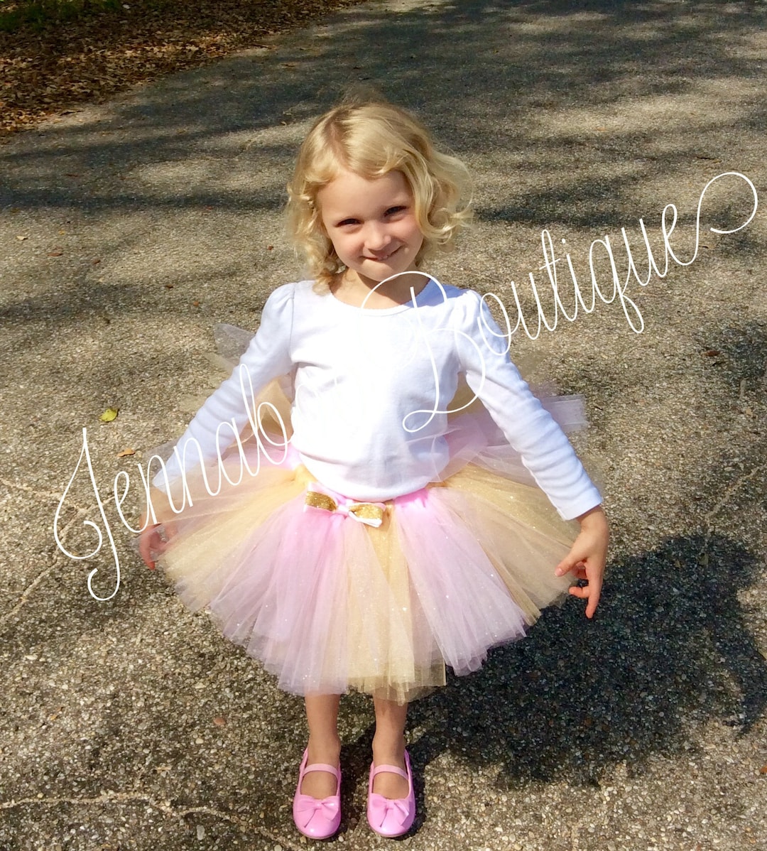Pink and Gold Glitter Tutu Glitter Tutu Pink Gold Tutu Etsy