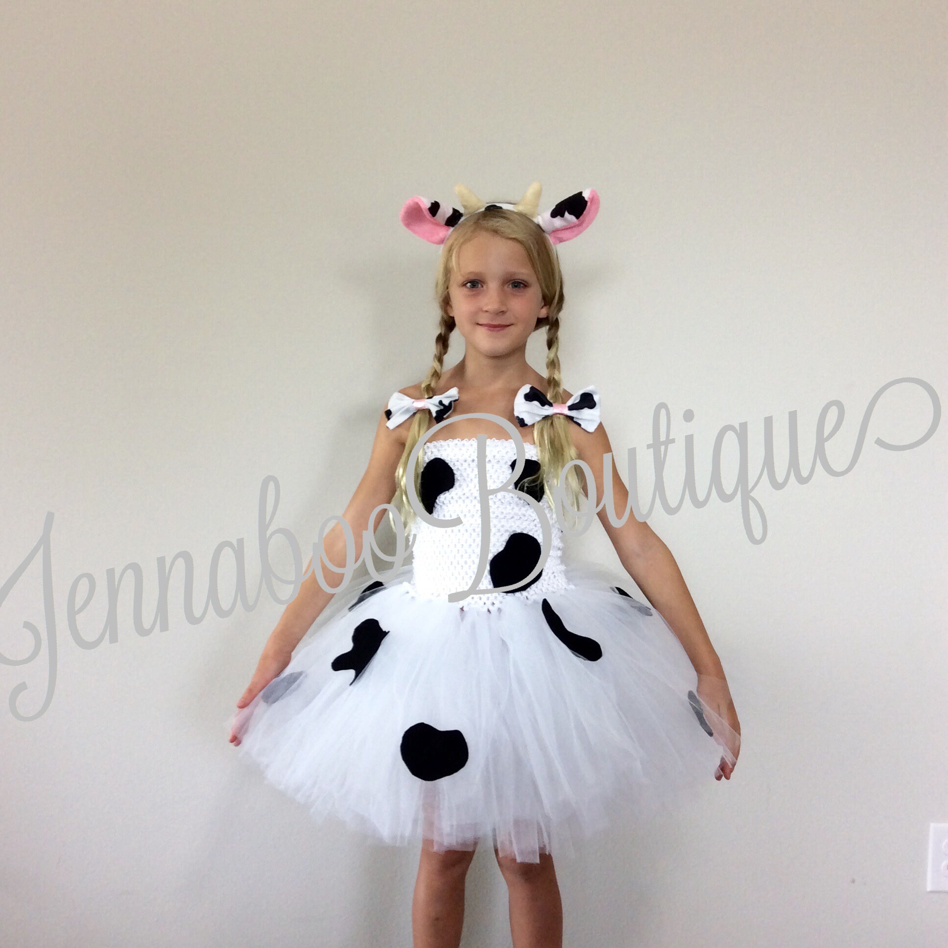 Traje de vaca traje de Halloween de vaca tutu de vaca cumpleanos de vaca fiesta de vaca diadema de vaca traje de Halloween traje de bebe nina de vaca Etsy Espana