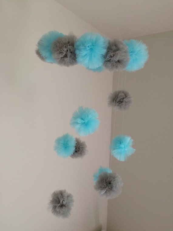 Blau Und Grau Baby Mobile Erhaltlich In Anderen Farben Etsy