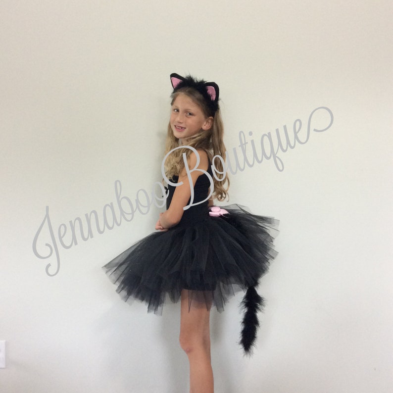 Cat costume black pink cat costumeadult cat costume baby Etsy