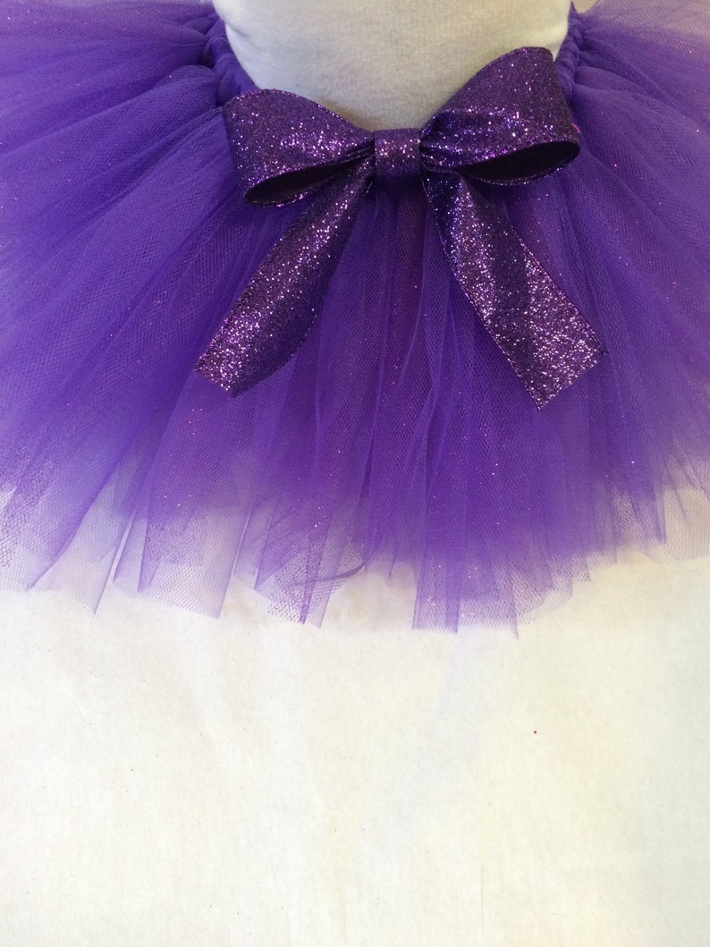 Purple glitter tutu, glitter tutu, purple tutu, newborn tutu, baby tutu, purple baby tutu, glam tutu, chic tutu, chic baby, fairy tutu image 1