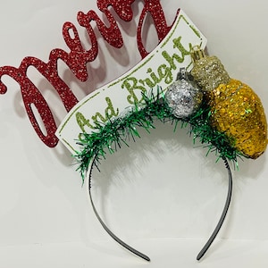 Christmas headband, funny Christmas headband, xmas headband, ugly Christmas headband, ugly Christmas sweater, tacky Christmas sweater
