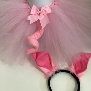 pink pig costume, pig tutu, pig costume, Halloween costume, birthday tutu, farm birthday, pink tutu, baby pig