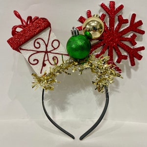 Christmas headband, funny Christmas headband, xmas headband, ugly Christmas headband, ugly Christmas sweater, tacky Christmas sweater