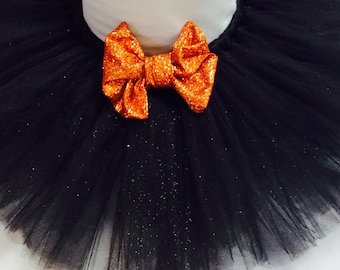 halloween tutu, halloween glitter tutu, orange black tutu, glitter tutu, baby halloween tutu, black tutu, orange tutu, baby tutu, halloween