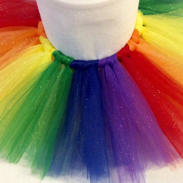 rainbow glitter tutu, rainbow tutu, colorful tutu, birthday tutu, fun run tutu, glitter tutu, baby tutu, girl tutu, rainbow, rainbow baby