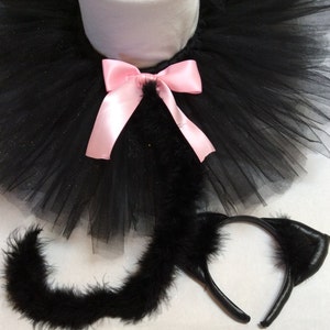 Cat costume, black cat costume, baby cat costume, adult cat costume, halloween cat costume, black cat tutu, black tutu, girl cat costume