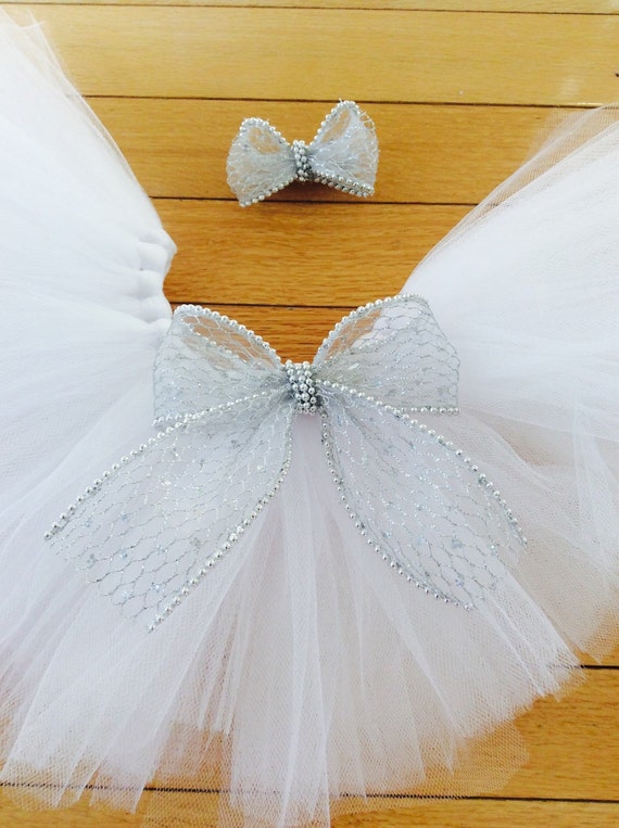 Tutu blanco tutu blanco bebe con arco plateado tutu recien nacido tutu blanco recien nacido arco de plata tutu infantil tutu de cumpleanos tutu de Navidad Etsy Mexico