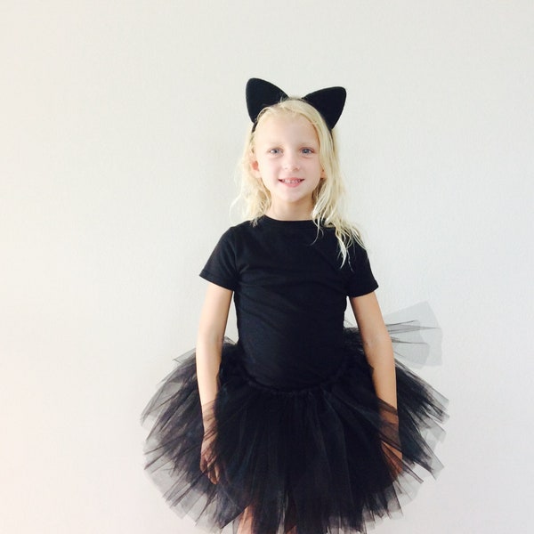 Cat costume, black cat costume,adult cat costume, baby cat costume, halloween cat costume, black cat tutu, girl cat costume, silver cat