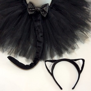 Cat costume, black and white cat costume, black cat costume, adult cat costume, baby cat costume, halloween cat costume, black cat tutu