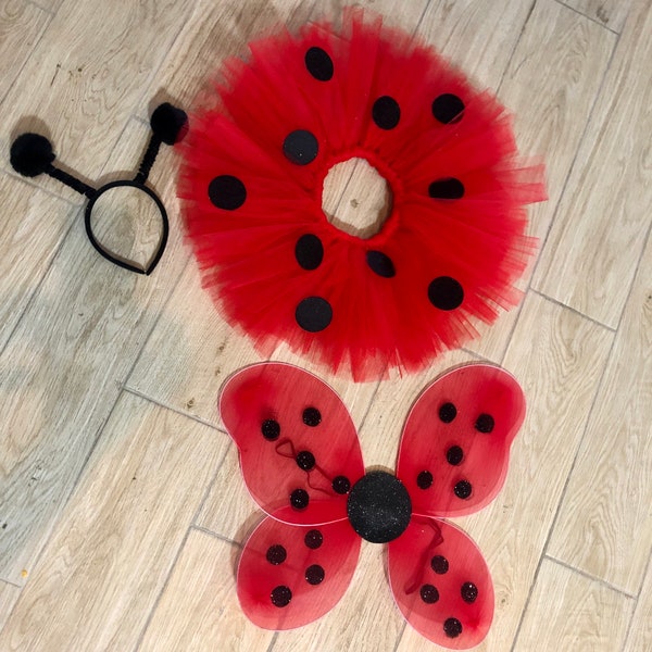 ladybug costume, ladybug baby costume, Halloween costumes, ladybug Halloween, ladybug Birthday, Purim costume, ladybug skirt