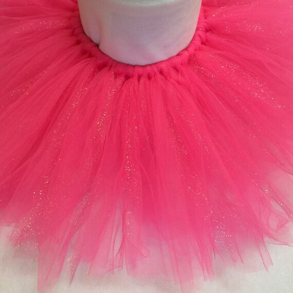 Hot Pink Glitter Tutu, Pink Tutu, Fun Run Tutu, Breast Cancer Tutu