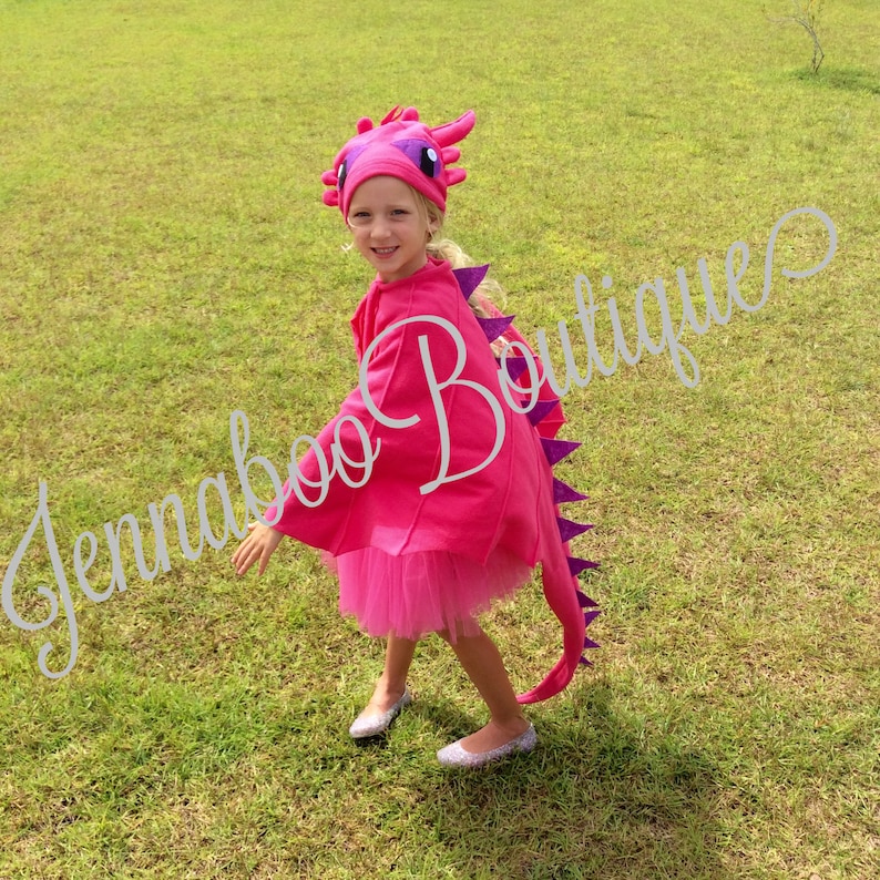 Girl Dragon Costume Pink Dragon Costume Pink Dragon Tutu Etsy