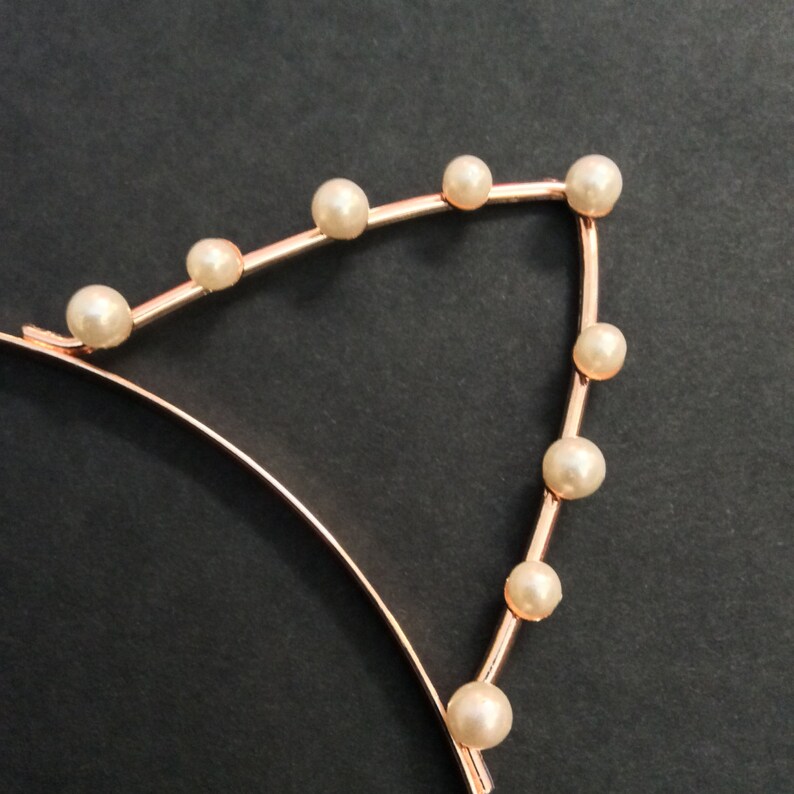 pearl cat ear headband glamorous cat costume Cat costume baby cat costume adult cat costume halloween costume pearl cat ears cosplay
