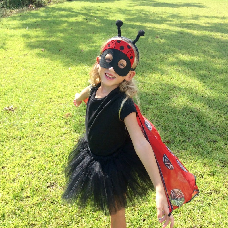 Ladybug costume, ladybugwings, ladybirdcostume, tutu costume, Halloween costume, kid costume, ladybug cape, ladybug wings image 4