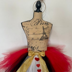 Queen of hearts costume, queen of hearts tutu, queen of hearts crown, Halloween costume, heart tutu, kid costume, adult costume