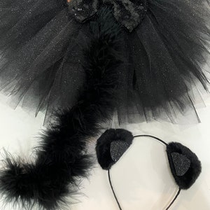 Cat costume, black cat costume,adult cat costume, baby cat costume, halloween cat costume, black cat tutu, girl cat costume, silver cat
