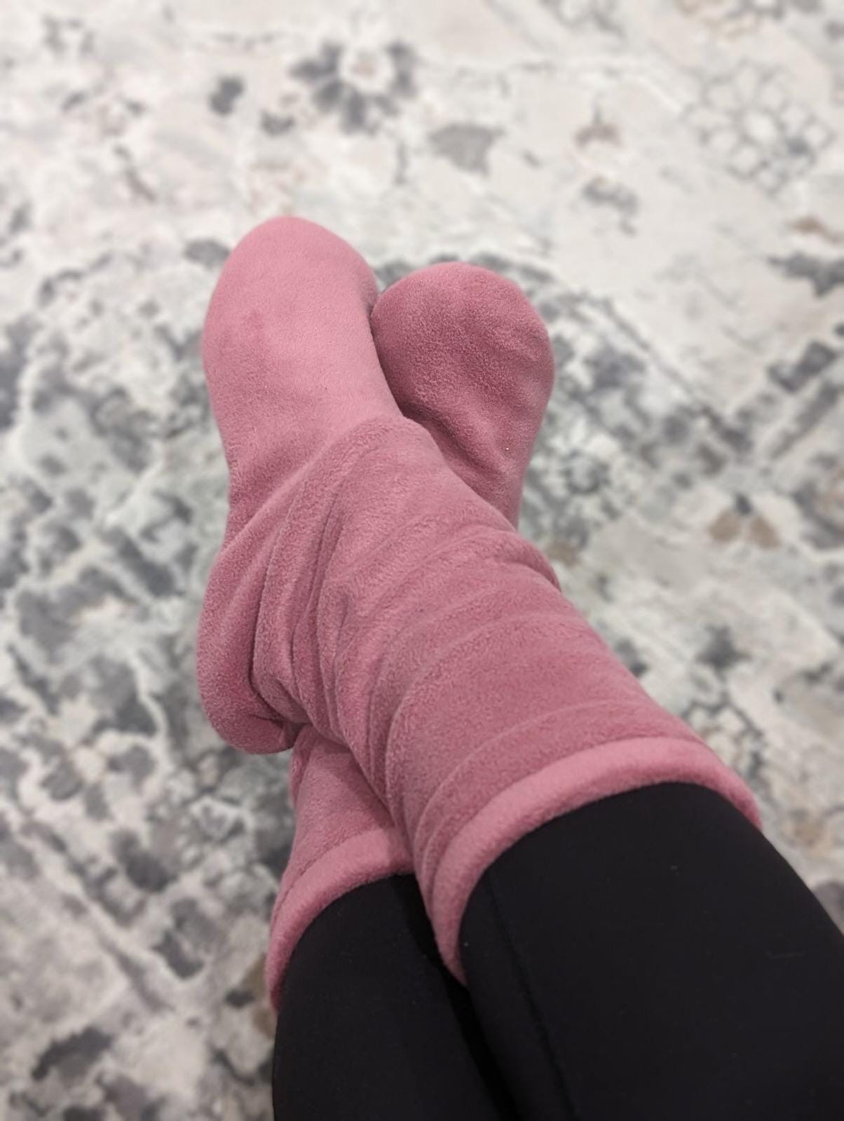 Knee high slipper boots deals