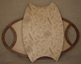 Bandeja de madera para servir, bandeja navideña, bandeja otoñal, decoración navideña, decoración otoñal