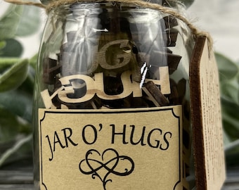 Tarro de abrazos, Tarro de abrazos, Regalo de broma, Regalo novedoso, Regalo de Papá Noel sucio