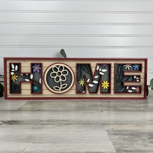 HOME Sign, Home Décor, Home Decor, House Warming Gift, Interchangeable HOME Sign, Changeable HOME Sign