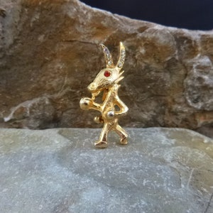 Democrat Donkey Pin Ready for a Political Fight Boxing Fighting Standup Donkey Vintage Figural Pin image 5