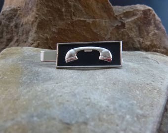 1990s Motorola Car Telephone Tie Clasp | Vintage Car Phone Tie Clip | Collectible Advertising Telephone Tie Clasp