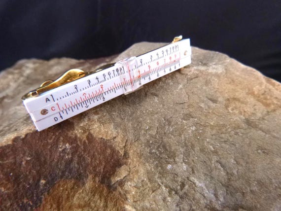 Vintage Swank Slide Rule Tie Clasp | Mid Century … - image 8