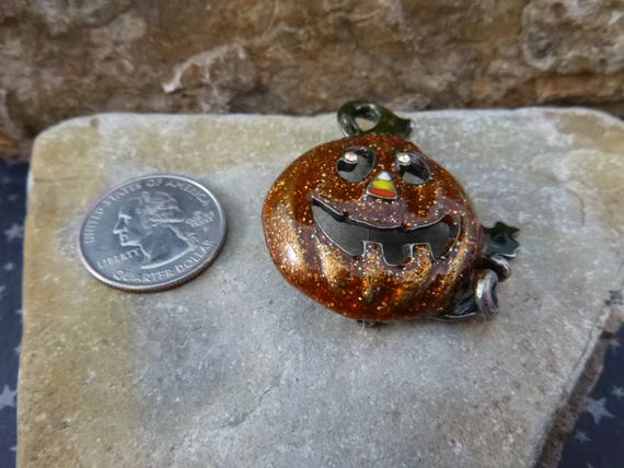 Happy Jack O Lantern Halloween Vintage Pin | Cute… - image 2