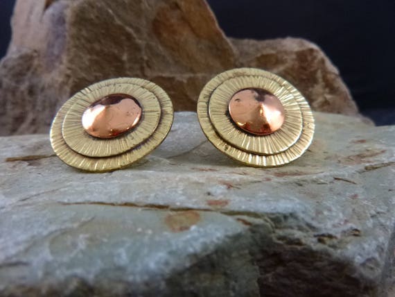 Modernist chenet d’HAITI Mid Century Vintage Earri