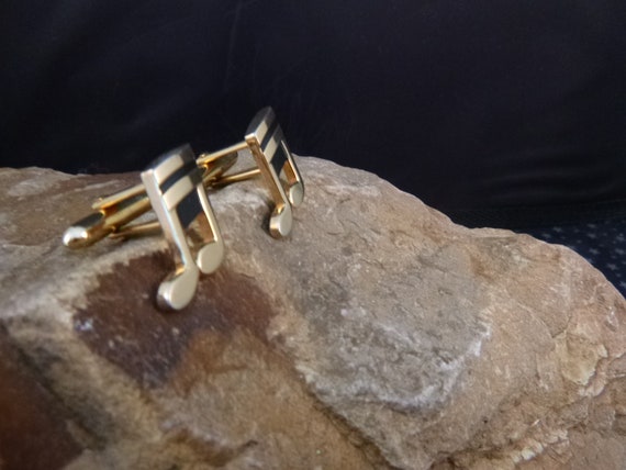 Love music? Swank Musical Vintage Cuff Links | Music Themed Musician Cufflinks