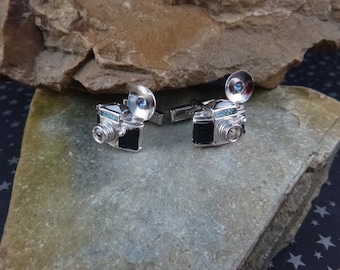 Vintage Swank Camera Cufflinks: Photo Enthusiast Gift