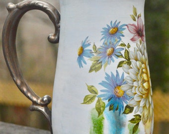 Floral bouquet ornate mug