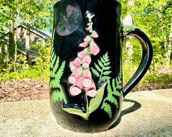 18 oz. Foxglove fern spirit quartz mug