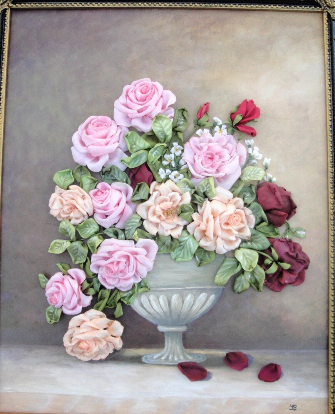 Silk Ribbon Embroidery 'roses ' - Etsy